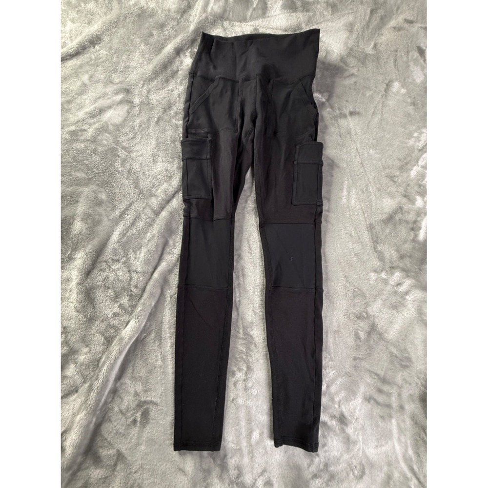 Alo Yoga Leggings High-Waist 4 Pocket Utility Legging Womens XS Black High Waist